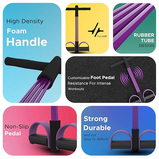 Nanovac™ Pulse Step Yoga Pedal Puller Resistance Band Fitness Equipment